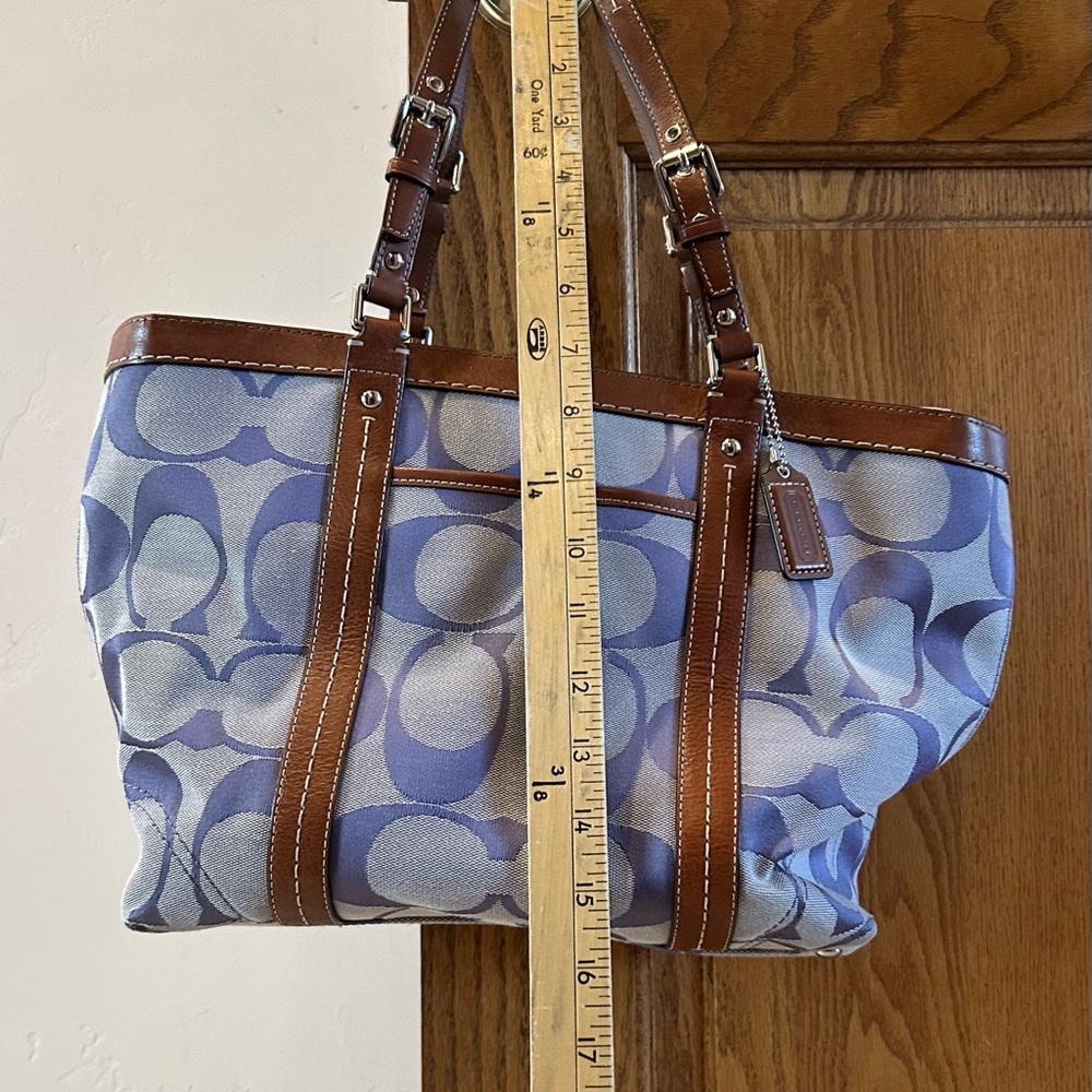 Coach Classic Fabric & Leather Tote